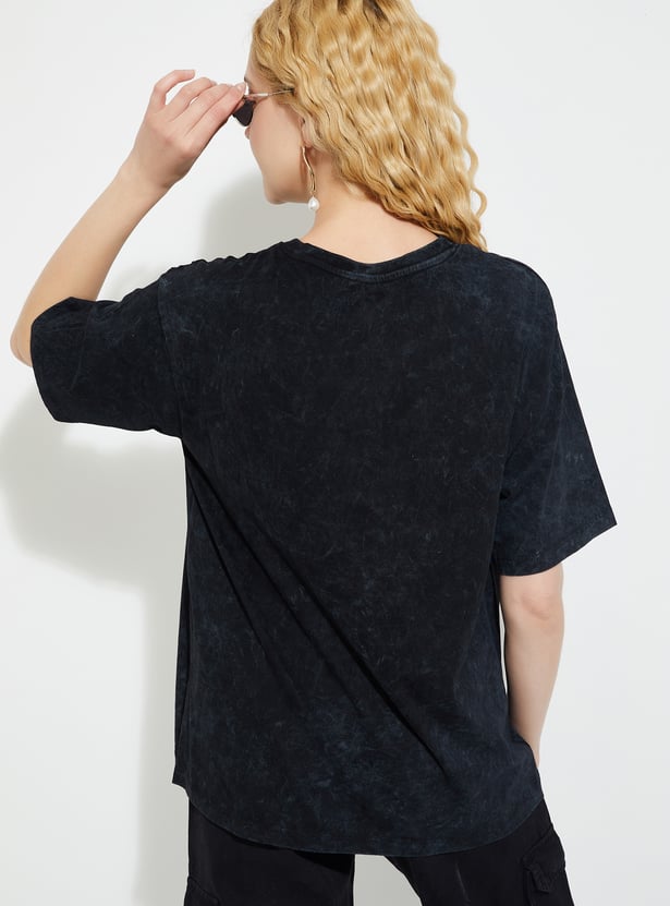 URB_N Women Tom & Jerry Print Oversized T-shirt