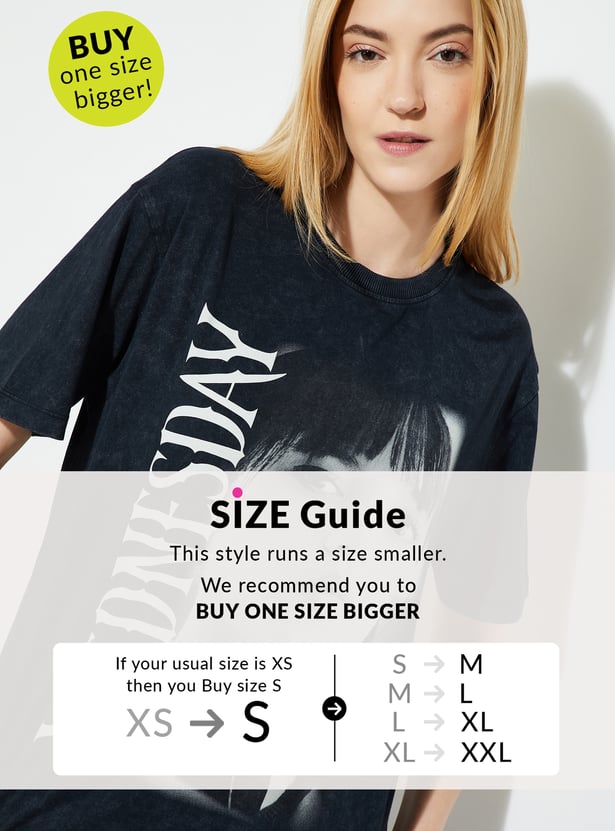 ALAYA F x URB_N Women Wednesday Oversized T-shirt