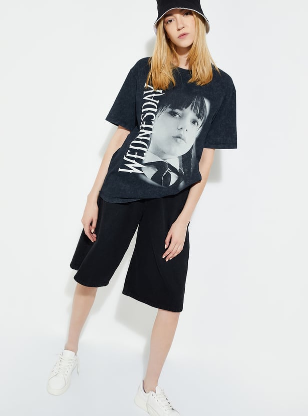ALAYA F x URB_N Women Wednesday Oversized T-shirt