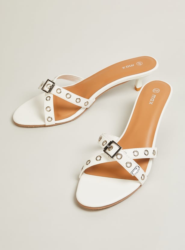 Women Embellished Kitten Heels