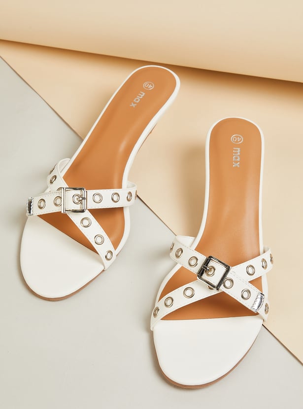 Women Embellished Kitten Heels