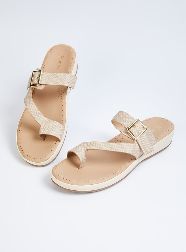 Women Textured One-Toe Platforms