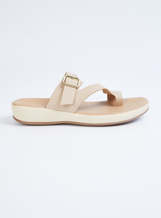 Women Textured One-Toe Platforms