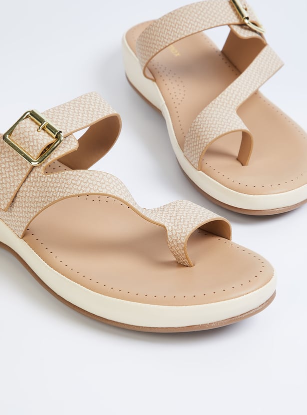 Women Textured One-Toe Platforms