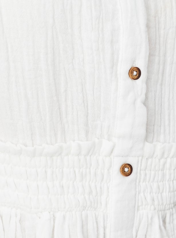 Girls Textured Dress