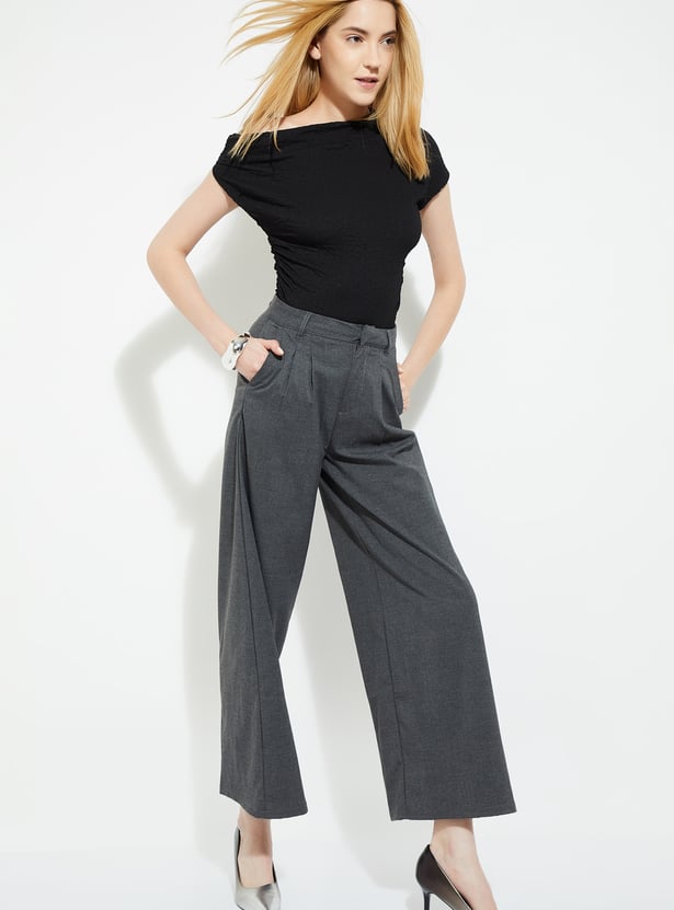 ALAYA F x URB_N Women Textured One Shoulder Top