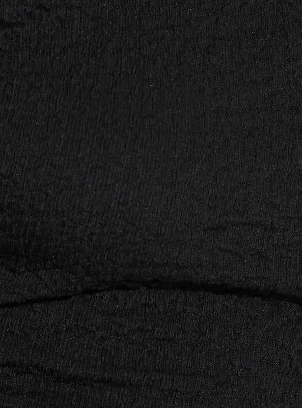 ALAYA F x URB_N Women Textured One Shoulder Top
