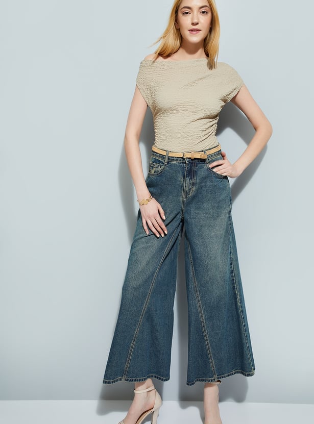 ALAYA F x URB_N Women Textured Top
