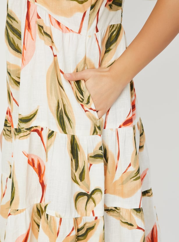 Kalki x Max Women Floral Print Tiered Dress