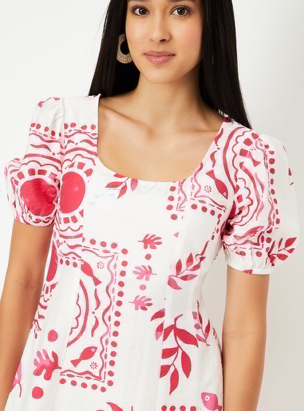 Kalki x Max Women Printed A-line Dress