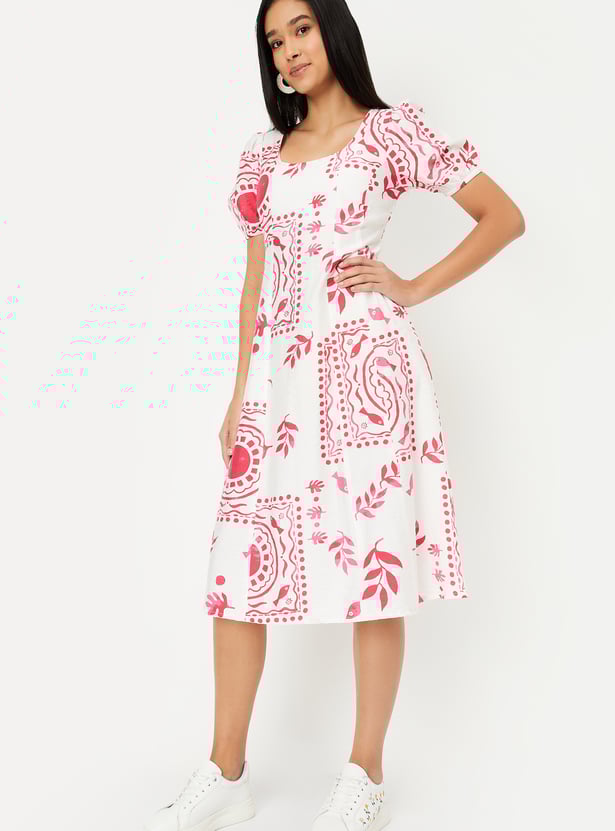 Kalki x Max Women Printed A-line Dress