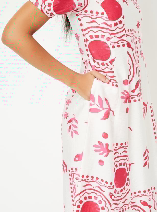 Kalki x Max Women Printed A-line Dress