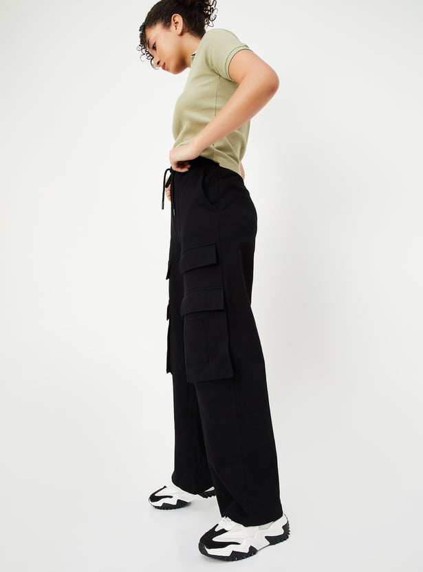 Kashiko Layered Strap Pants Black その他パンツ特集 - 韓国人気