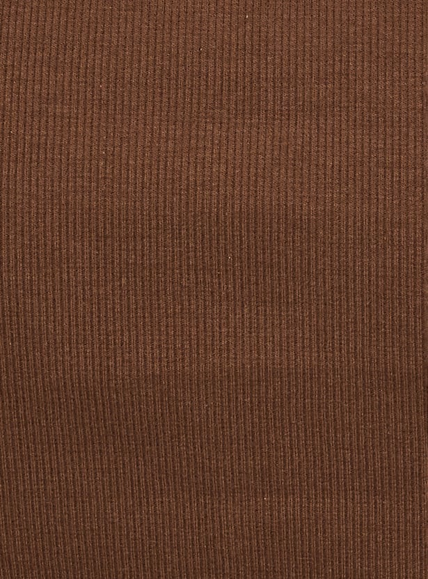 Women Contrast Polo Collar T-shirt