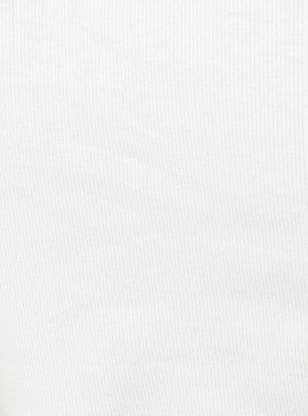 Women Contrast Polo Collar T-shirt