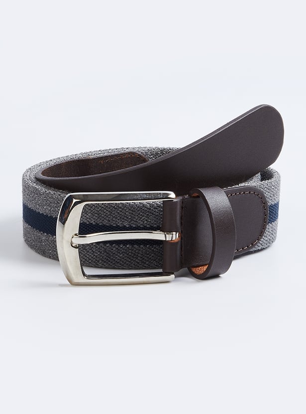 Men Striped Belt