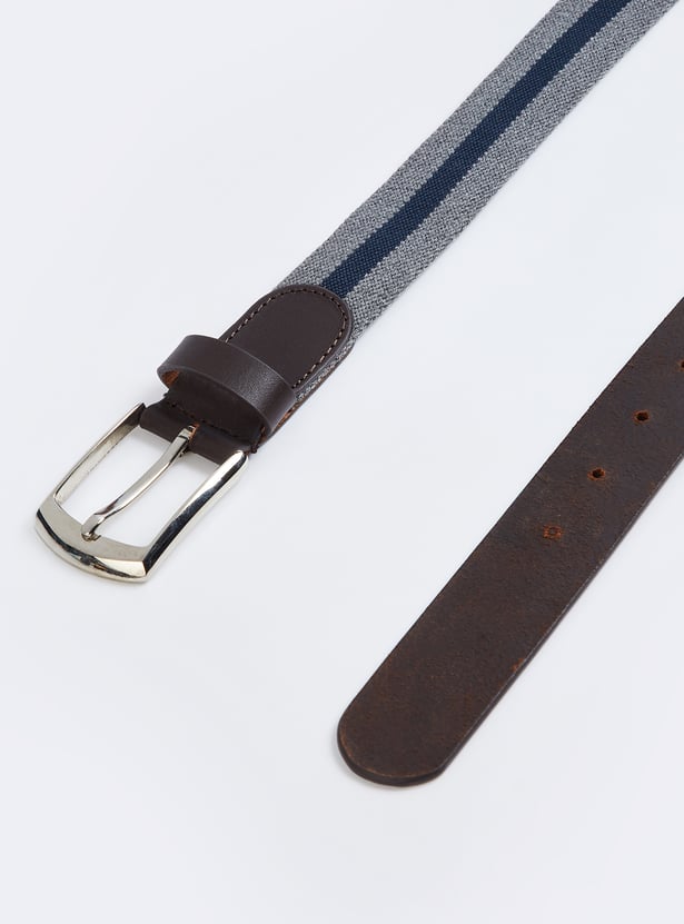 Men Striped Belt