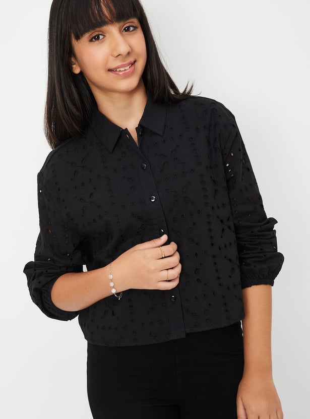 Girls Schiffili Shirt-style Top