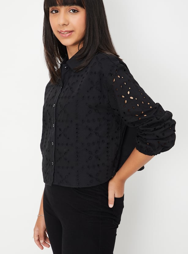 Girls Schiffili Shirt-style Top