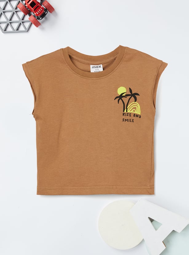 Boys Printed Shorts Set