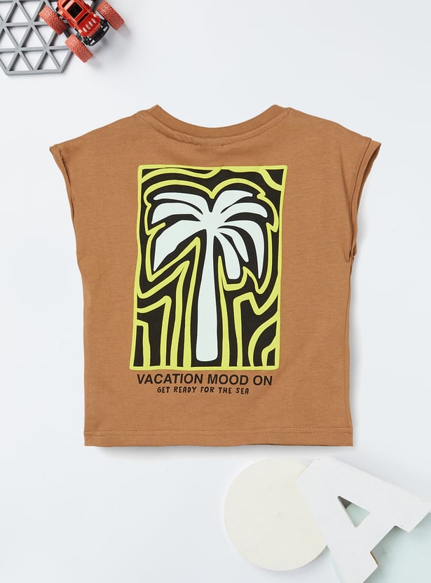 Boys Printed Shorts Set