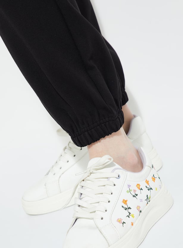 ALAYA F x URB_N Women Textured Cargo Joggers