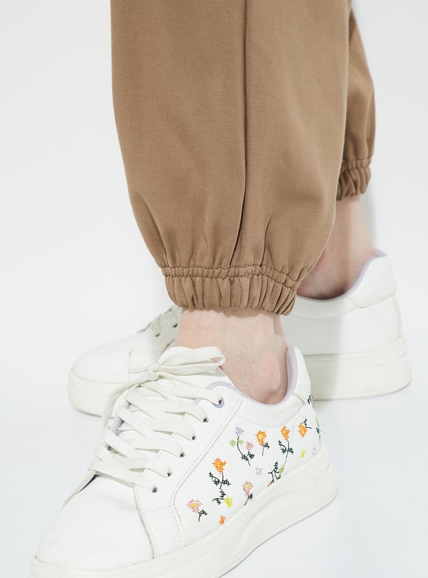 ALAYA F x URB_N Women Textured Cargo Joggers