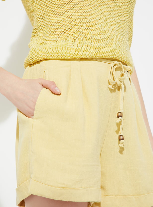 URB_N Women Solid Shorts