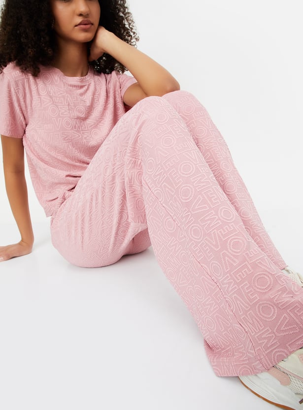 Women Printed Sports Track Pants