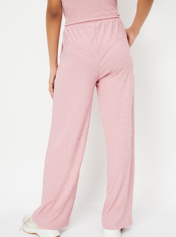 Women Printed Sports Track Pants