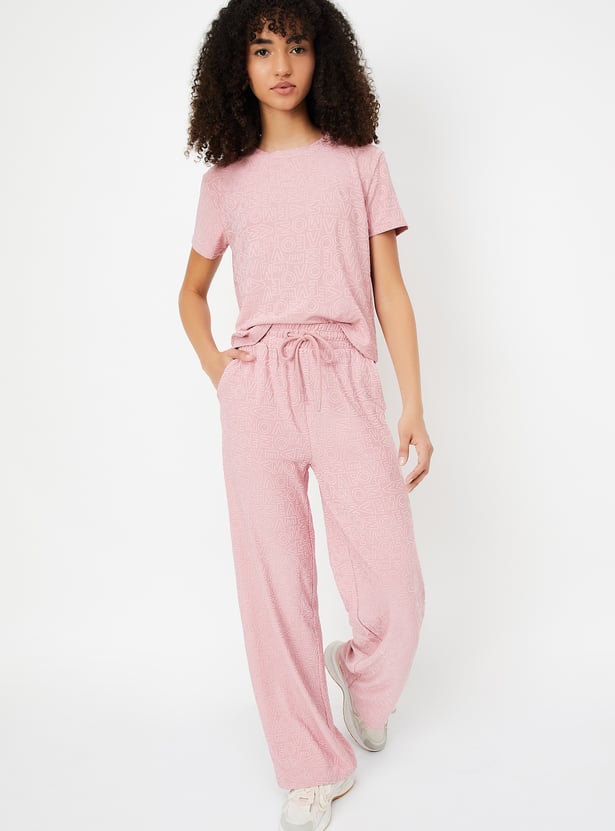 Women Printed Sports Track Pants