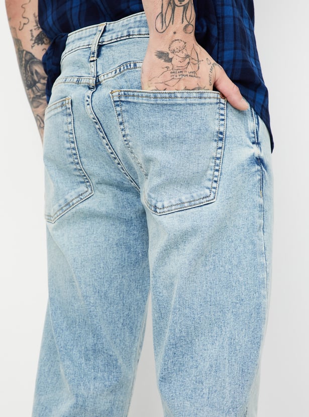 Men Washed Regular Fit Jeans
