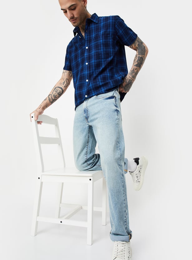 Men Washed Regular Fit Jeans