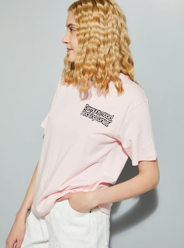 ALAYA F x URB_N Women Back Printed T-shirt