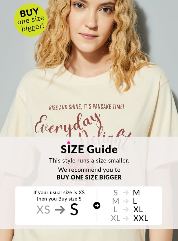 ALAYA F x URB_N Women Relaxed Fit Graphic T-shirt