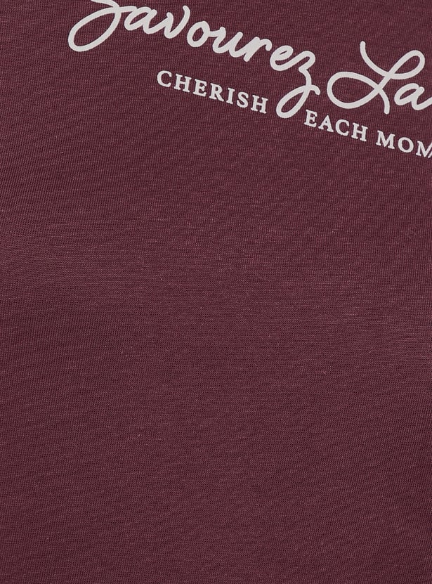 ALAYA F x URB_N Women Back Print Relaxed Fit T-shirt