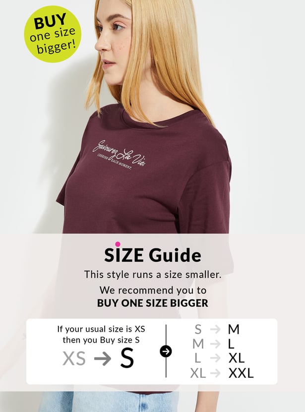 ALAYA F x URB_N Women Back Print Relaxed Fit T-shirt