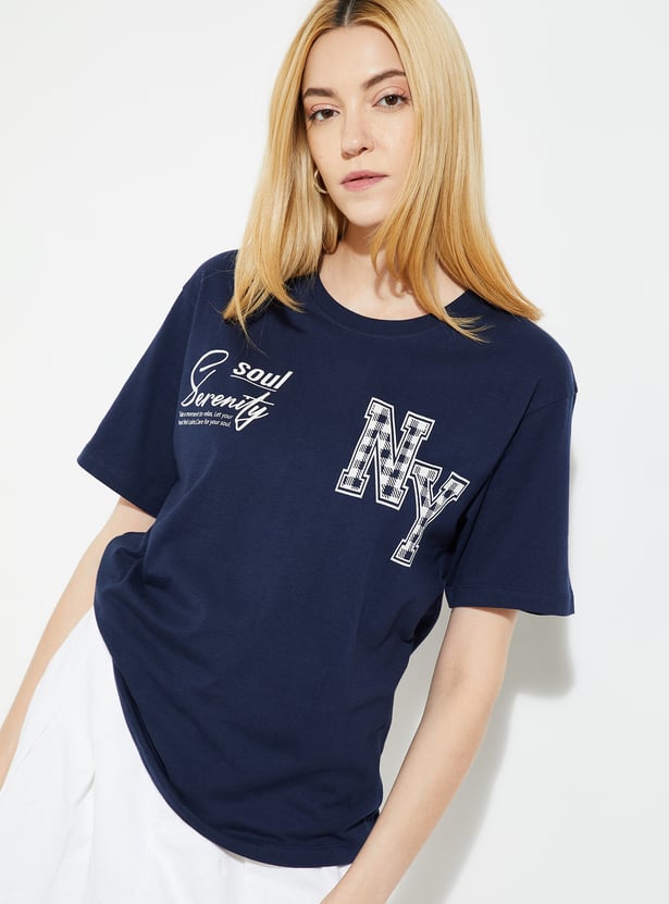 URB_N Women Printed Relaxed Fit T-shirt