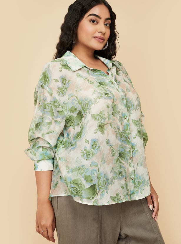 Women Floral Print Shirt