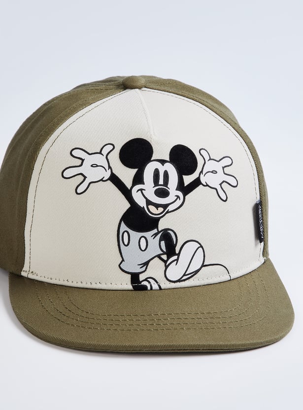 Boys Mickey Mouse Print Baseball Cap