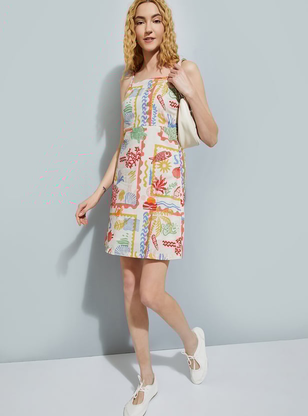 URB_N Women Printed Sheath Dress