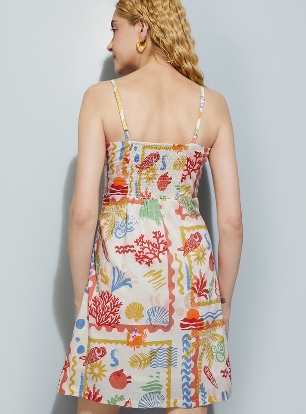 URB_N Women Printed Sheath Dress