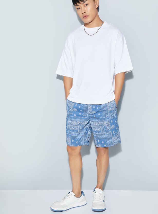 URB_N Men Solid Boxy Fit T-shirt