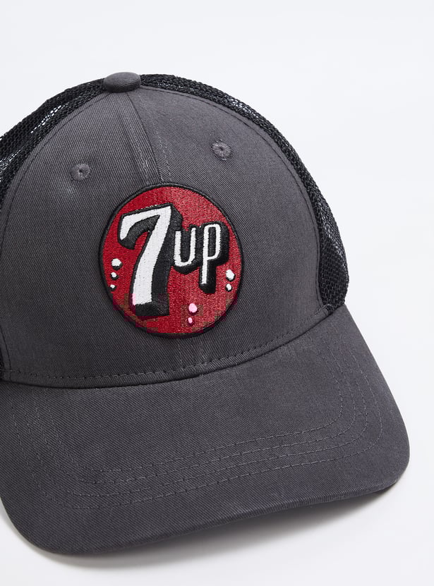 Men Applique Mesh Baseball Cap