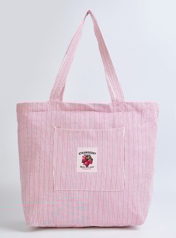 Women Striped Shopper Bag