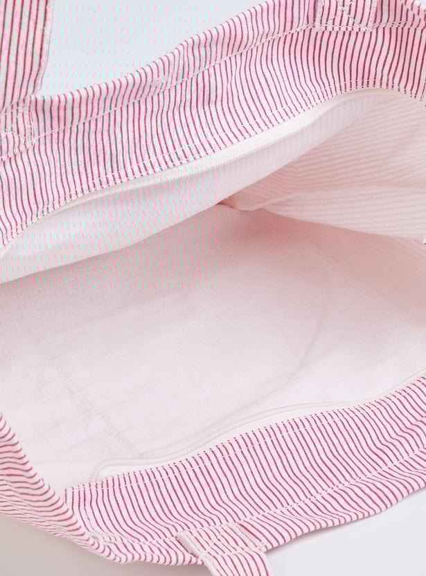 Women Striped Shopper Bag