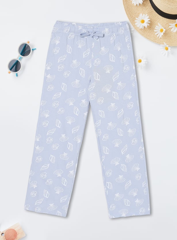 Girls Unicorn Print PJ Set