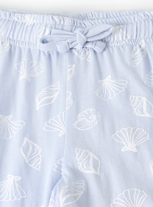 Girls Unicorn Print PJ Set