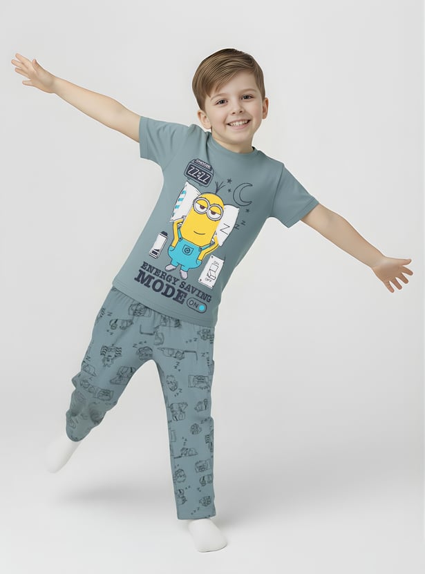 Boys Minions Embossing PJ Set