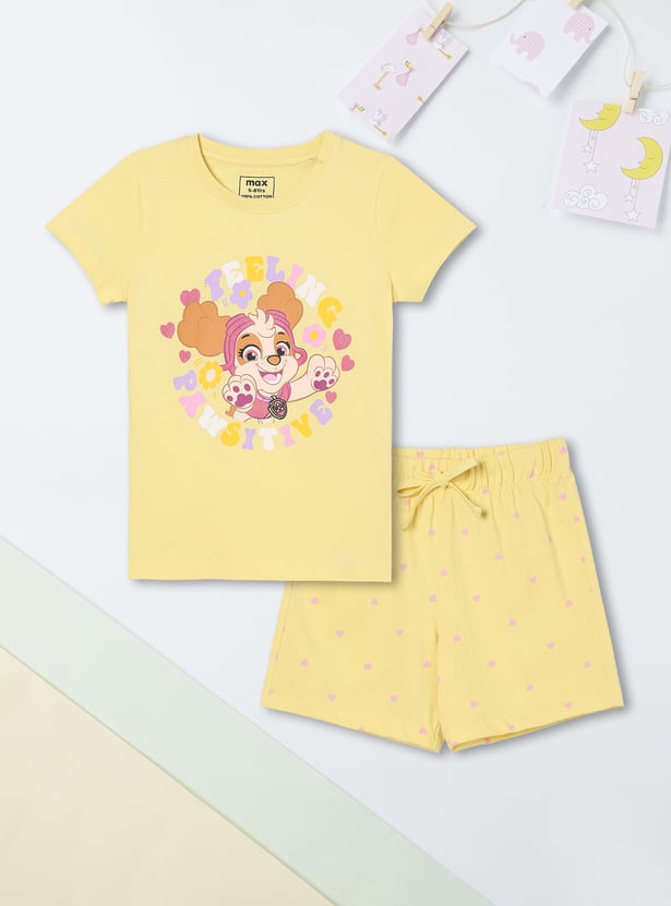 Girls Printed Sleepwear Set